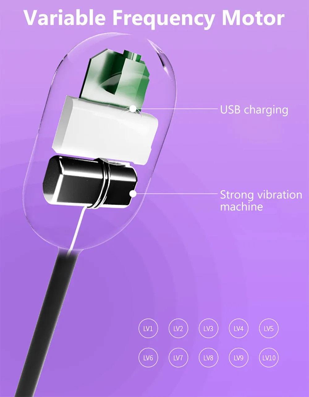 10 Vibrating Urethral Sounding Vibrator Penis Plug Adult Sex Toy