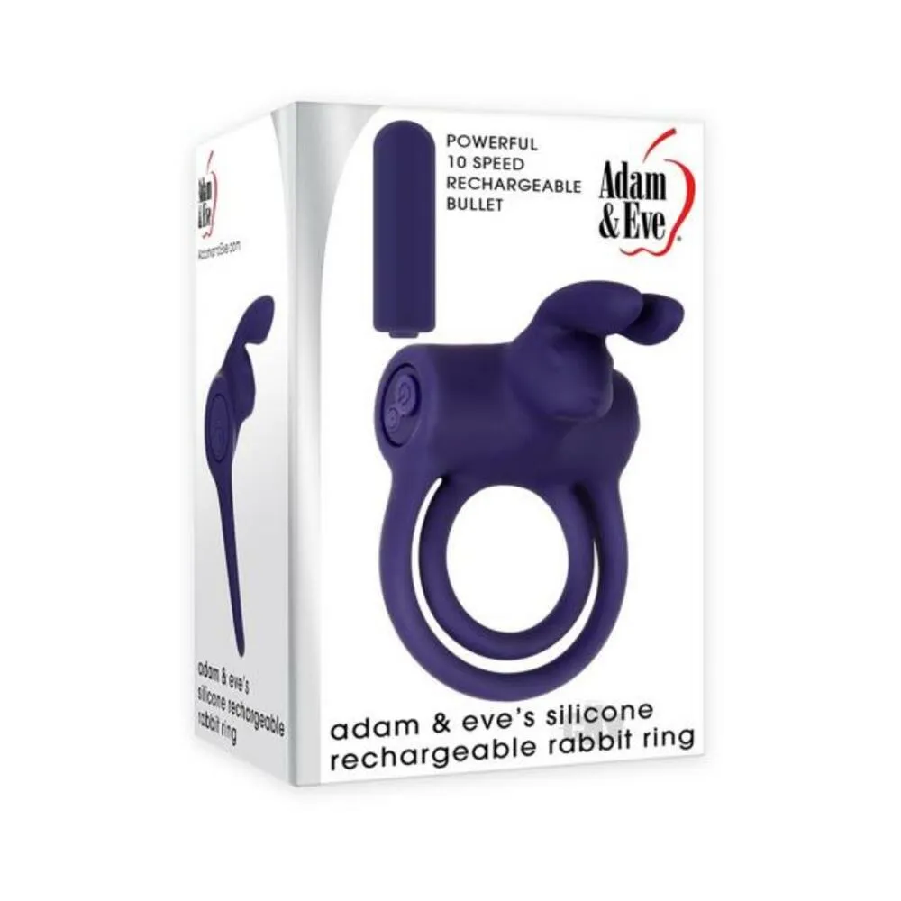 A&e Silicone Rechargable Rabbit Ring - Blue
