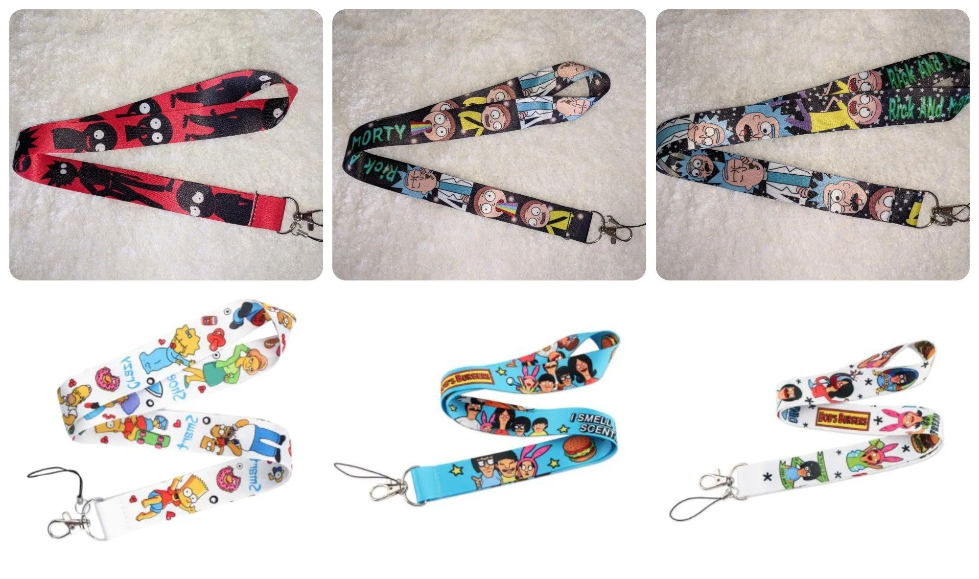 Adult Cartoons Badge Holders - Lanyards