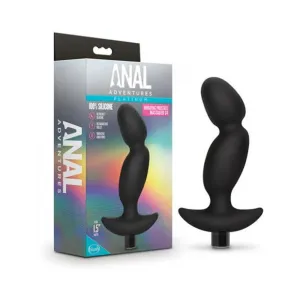 Anal Adventuresplatinum - Silicone Vibrating Prostate Massager 04- Black