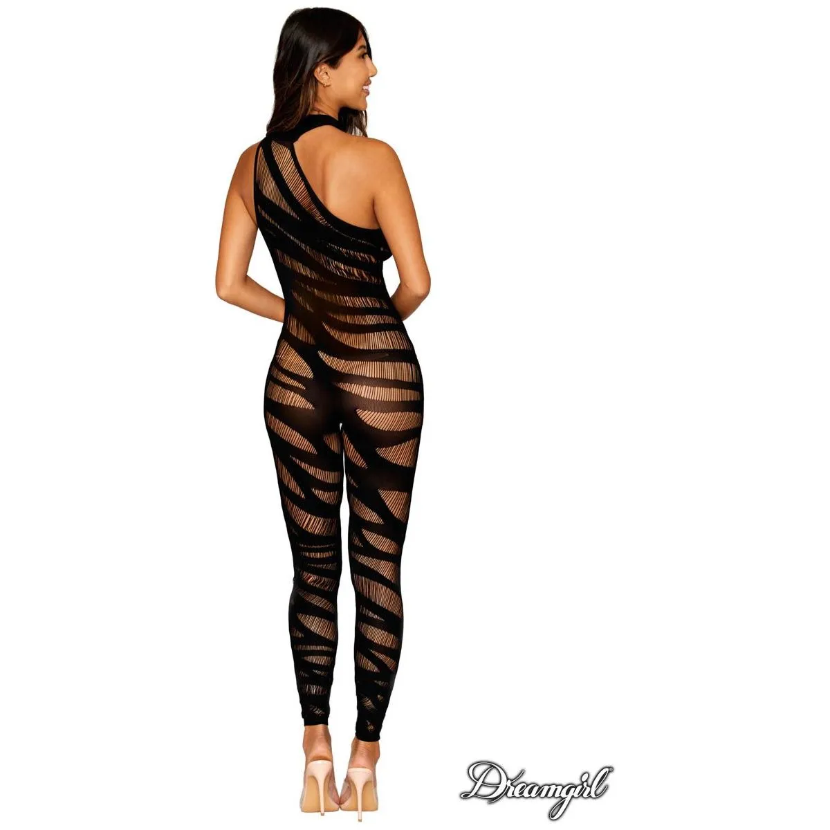 Asymmetric Slash Bodystocking by Dreamgirl