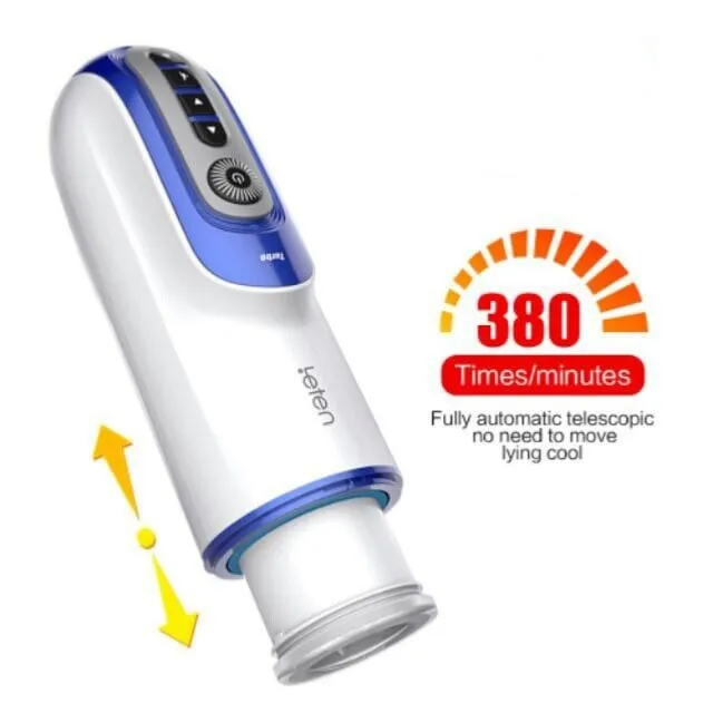 Auto Thrusting Male Masturbator Telescopic Heating Piston Stroker Cup Sex Toy