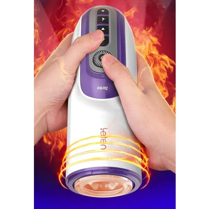 Auto Thrusting Male Masturbator Telescopic Heating Piston Stroker Cup Sex Toy