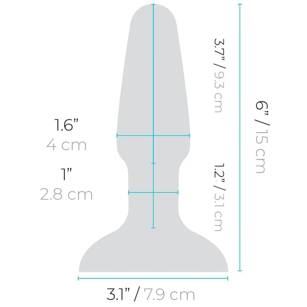 B-Vibe Rimming Plug 2 Teal Vibrating Silicone Anal Remote Control Sex Toy