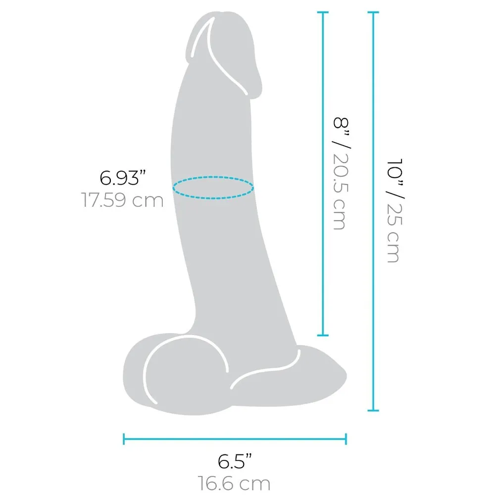 B-Vibe Slipskin Realistic Silicone Dildo-10 Curved Mocha