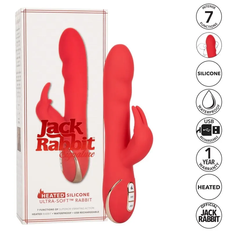 Calexotics Jack Rabbit Heated Silicone Ultra-Soft Rabbit