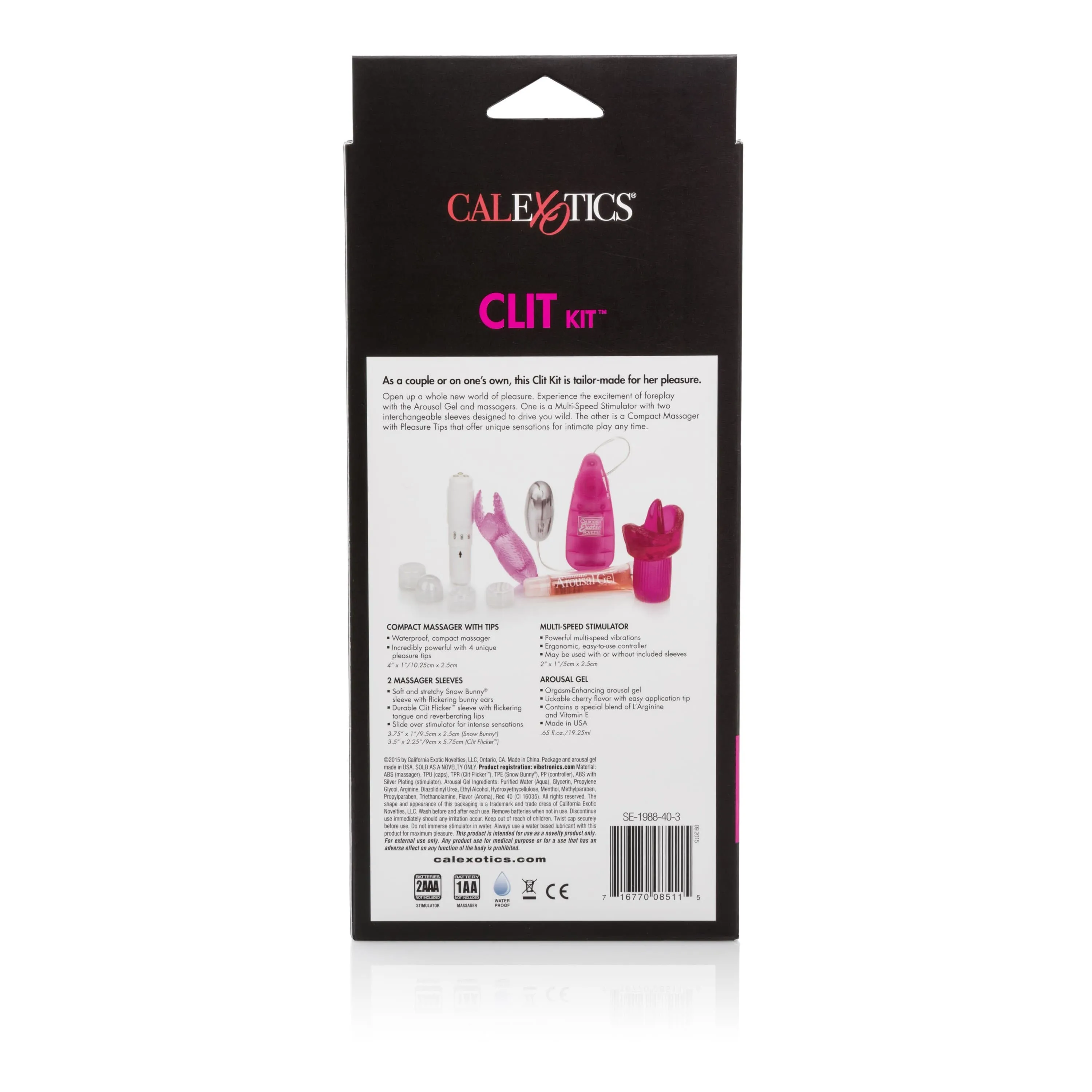 California Exotics - Hers Clit Massagers Starter Kit (Pink)
