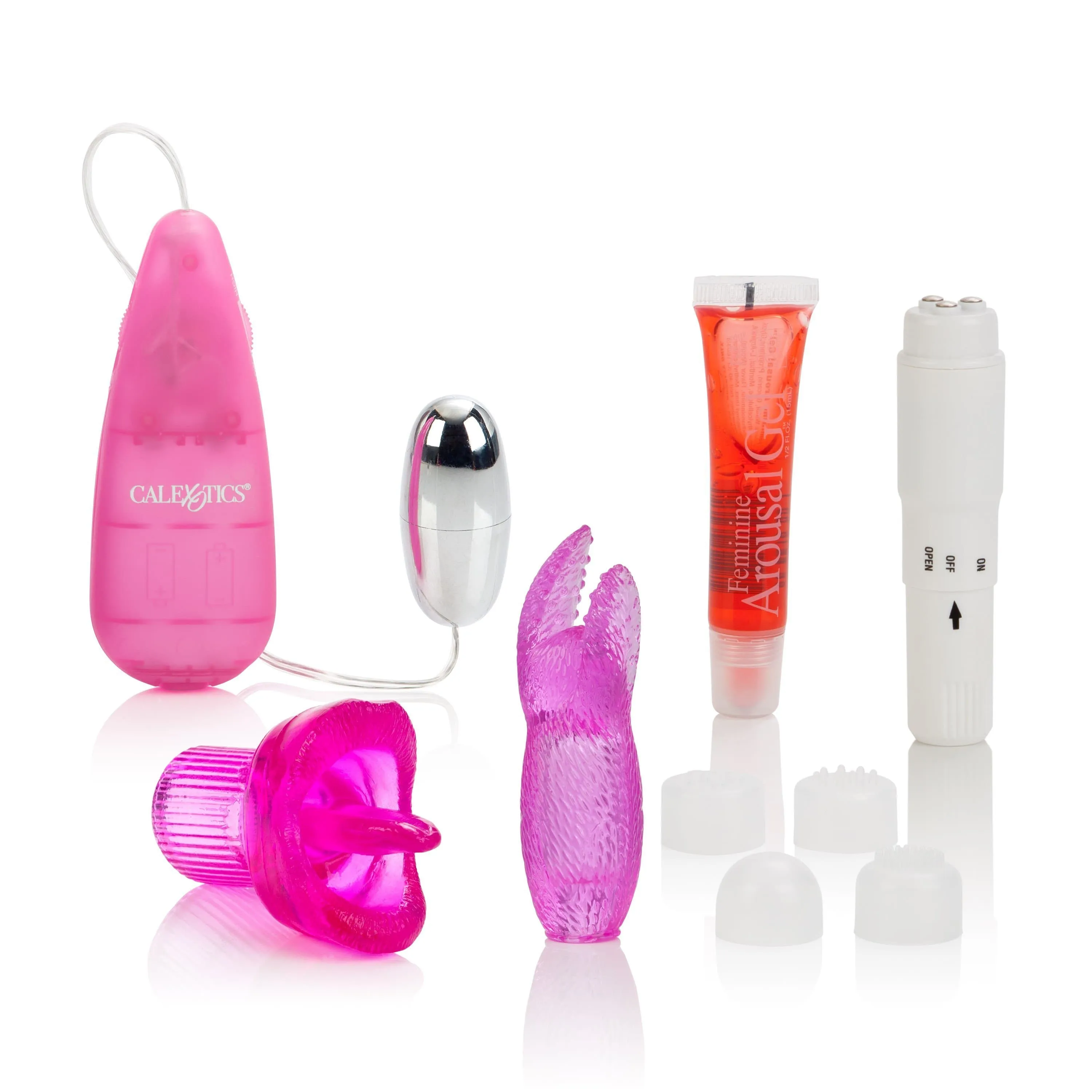 California Exotics - Hers Clit Massagers Starter Kit (Pink)