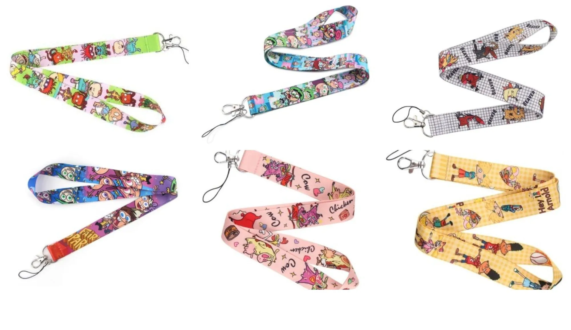 Cartoons 90's & 2000's Badge Holders - Lanyards