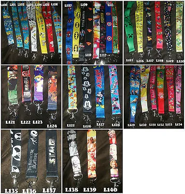 Cartoons - Heroes - Anime Badge Holders - Lanyards -  Huge Variety -