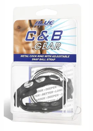 Cb Gear Metal Cock Ring W/ball Strap