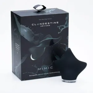 Clandestine - Mimic Vibrating Clit Massager (Black)