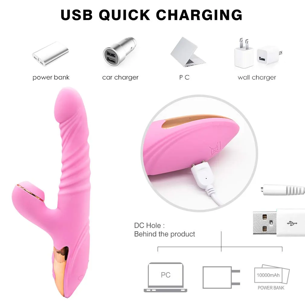 Clitoris Thrusting Sucking Vibranting G Spot Stimulator For Women