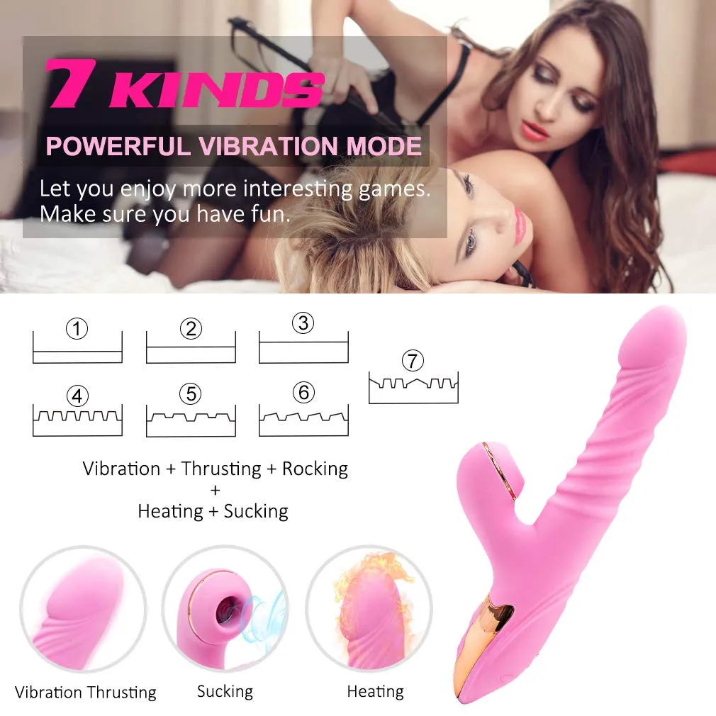 Clitoris Thrusting Sucking Vibranting G Spot Stimulator For Women