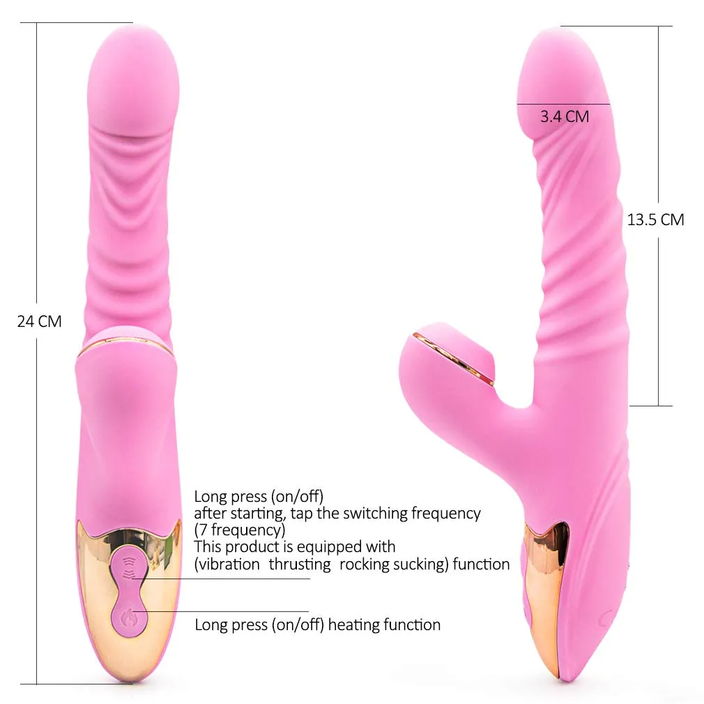Clitoris Thrusting Sucking Vibranting G Spot Stimulator For Women