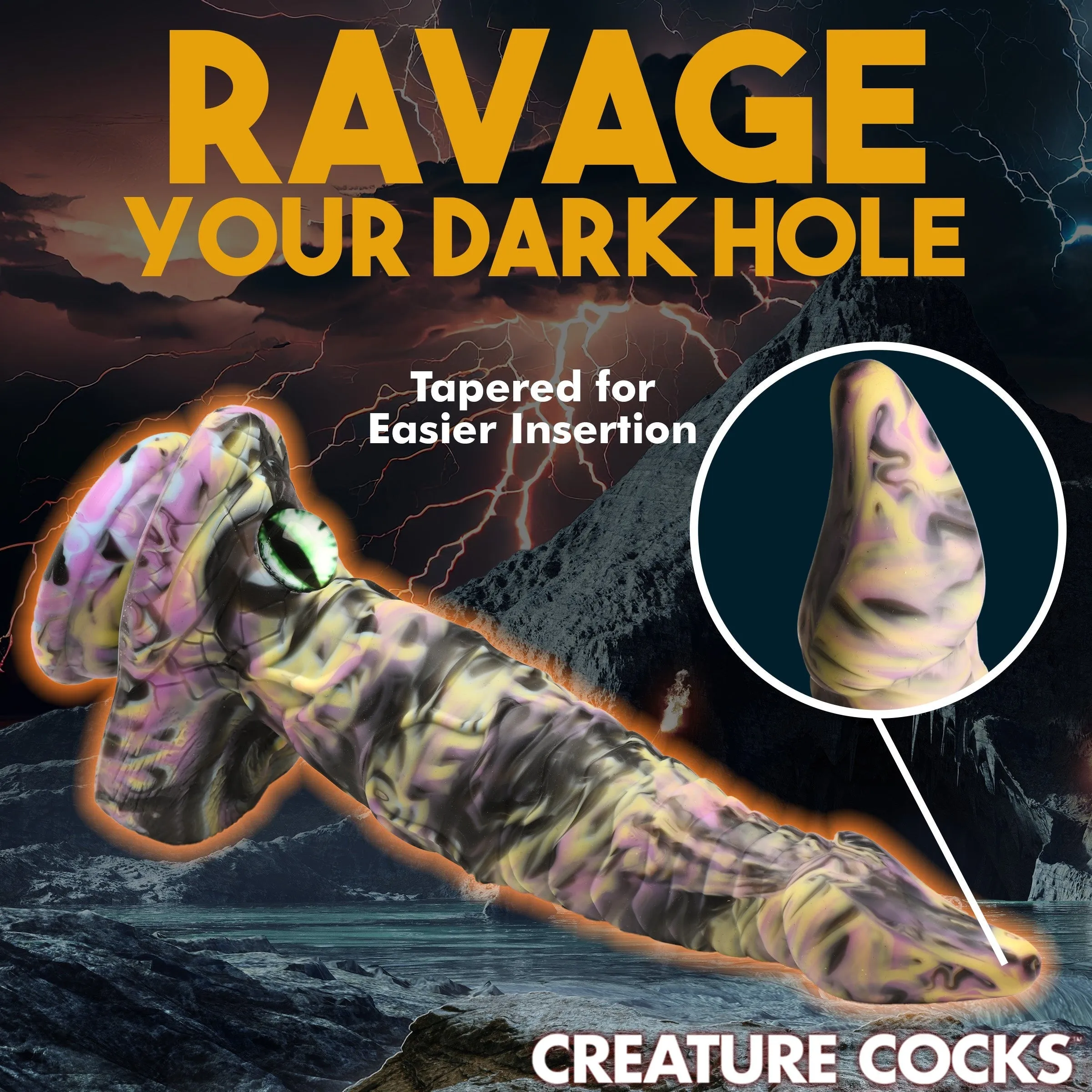 Creature Cocks Cyclops Monster Silicone Dildo XL Anal Plug Suction Cup Sex Toy