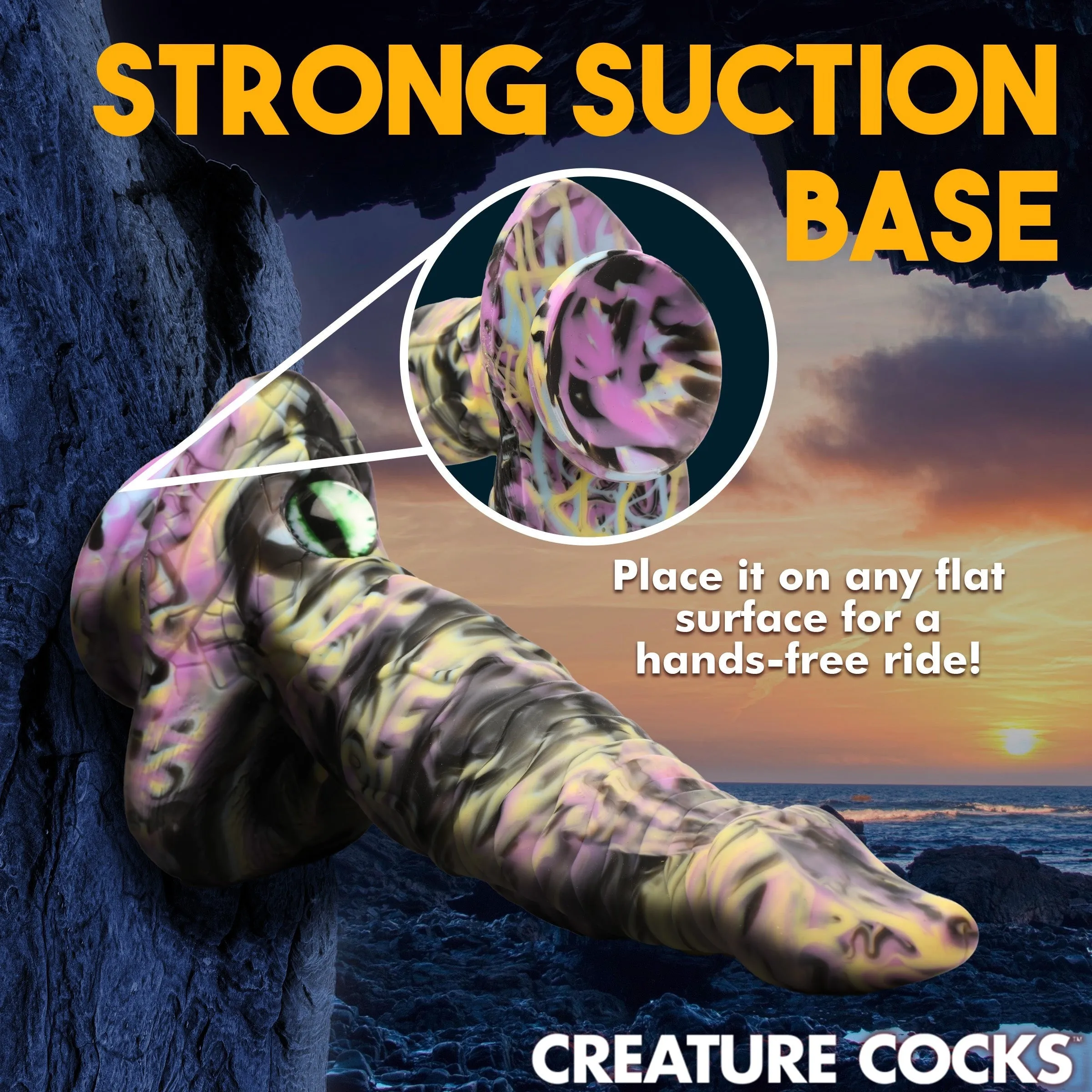 Creature Cocks Cyclops Monster Silicone Dildo XL Anal Plug Suction Cup Sex Toy