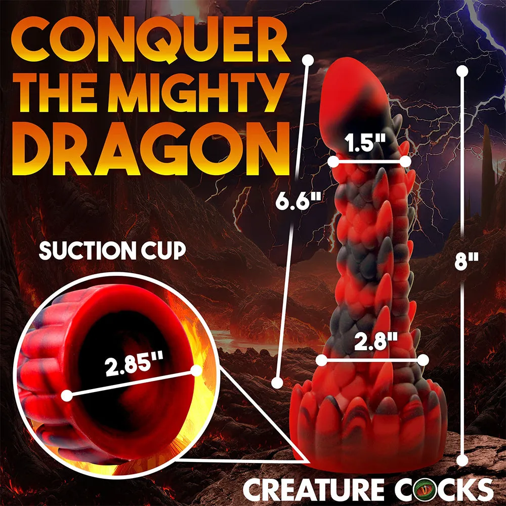 Creature Cocks Demon Rising Scaly Dragon Silicone Dildo Suction Cup Sex Toy
