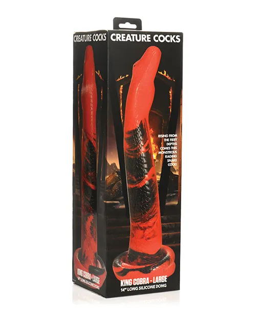 Creature Cocks King Cobra 14 Large Silicone Dong Snake Dildo Anal Sex Toy