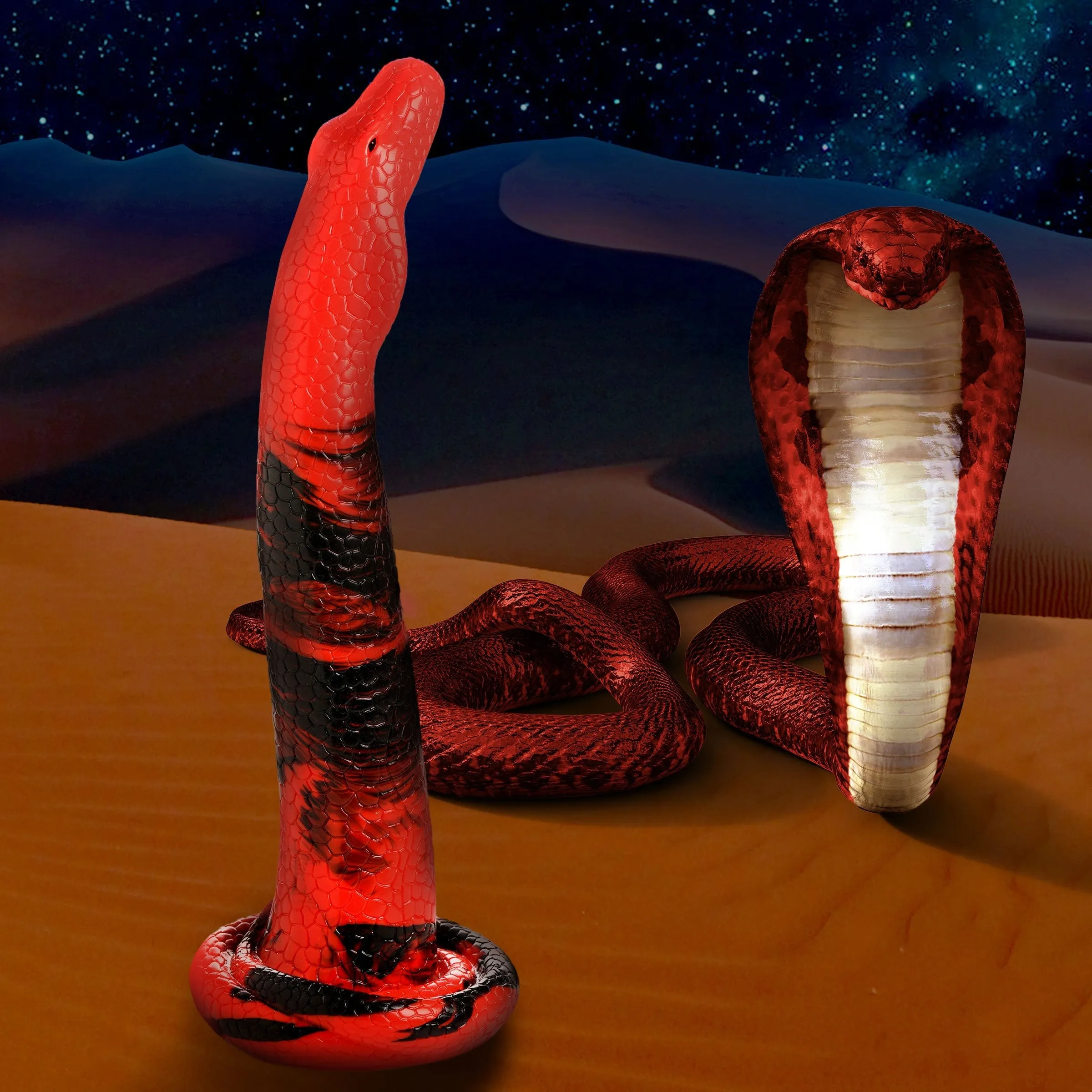 Creature Cocks King Cobra 14 Large Silicone Dong Snake Dildo Anal Sex Toy