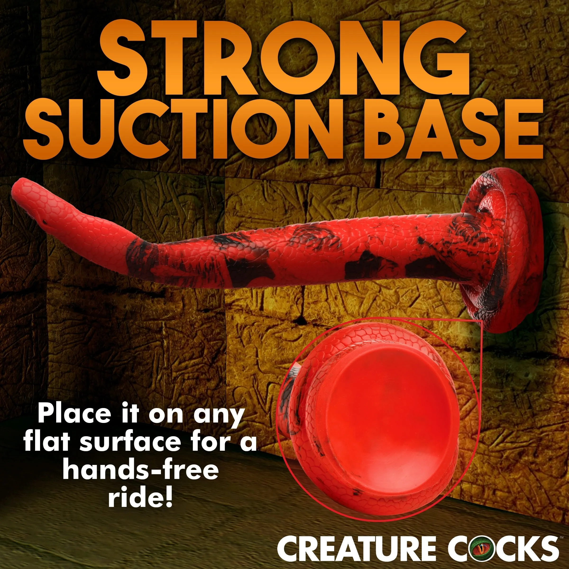 Creature Cocks King Cobra 14 Large Silicone Dong Snake Dildo Anal Sex Toy
