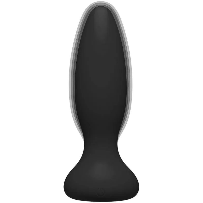 Doc Johnson A-Play Experienced Vibe Silicone Black Anal Plug with Remote
