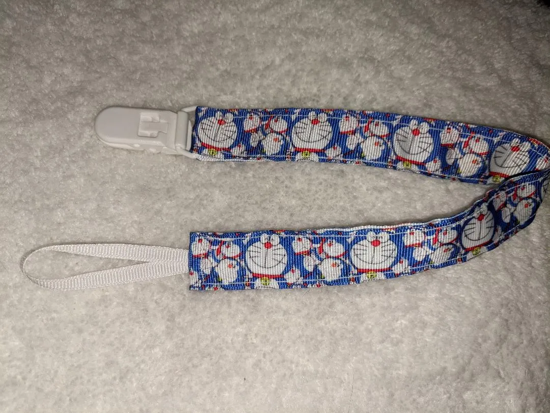 Doraemon Cartoons Hand Crafted Pacifier Dummy Clip - 10-12