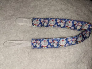 Doraemon Cartoons Hand Crafted Pacifier Dummy Clip - 10-12