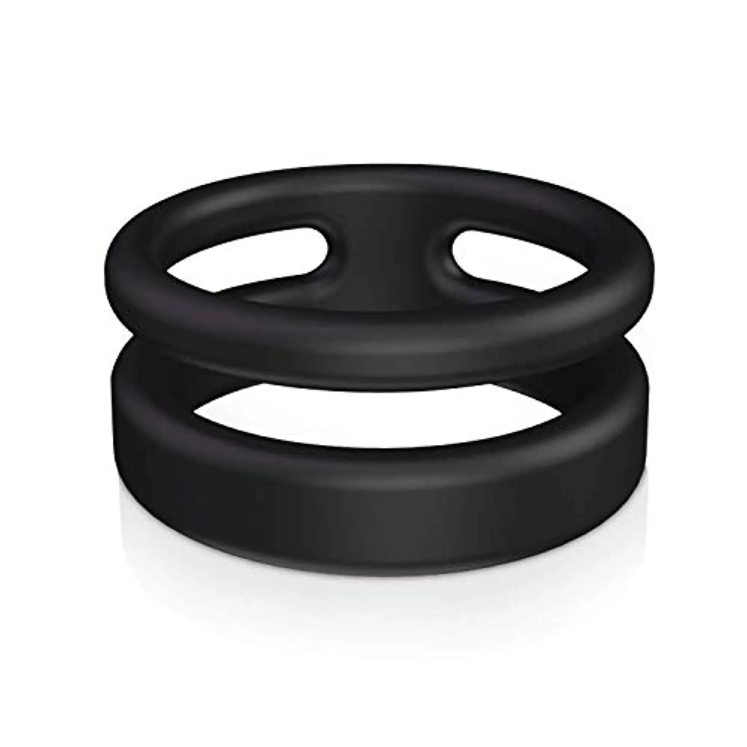Dual Vibrating Penis Ring Silicone Vibrator Sex Toy For Men