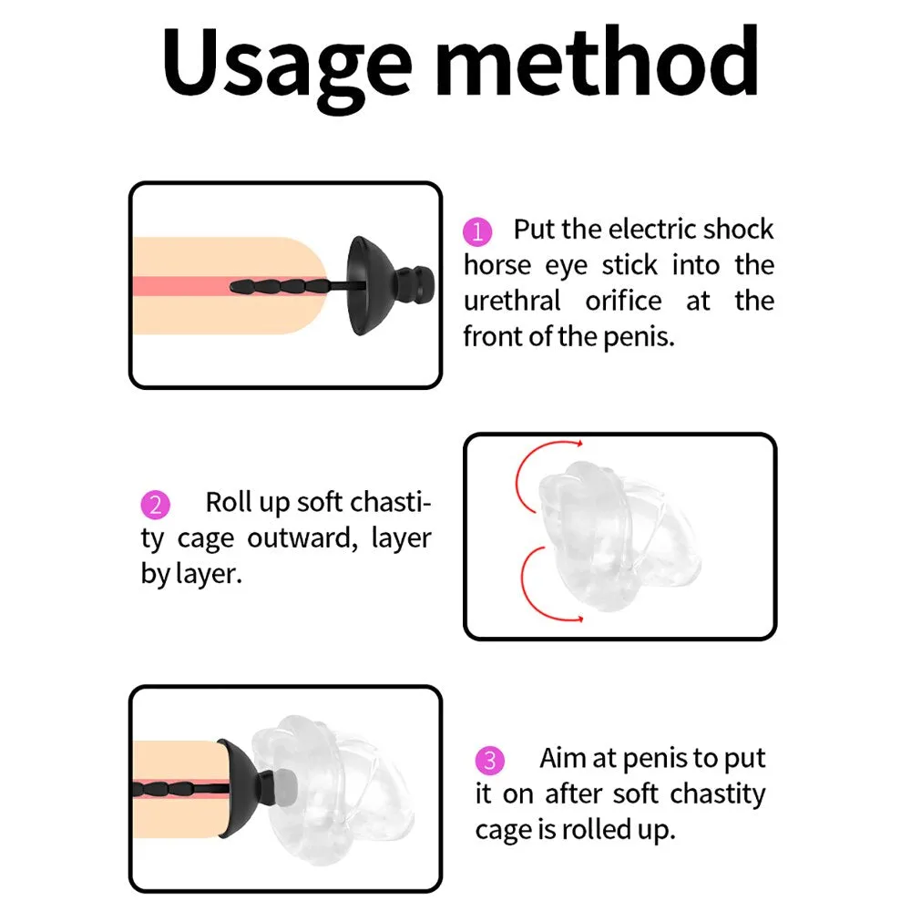 Electric Shock Urethral Sounding Catheter Dilator Men Penis Plug