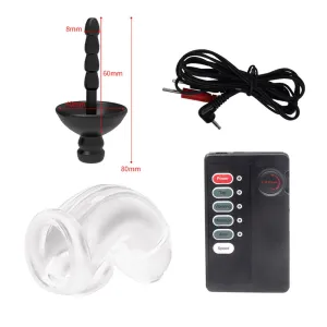 Electric Shock Urethral Sounding Catheter Dilator Men Penis Plug