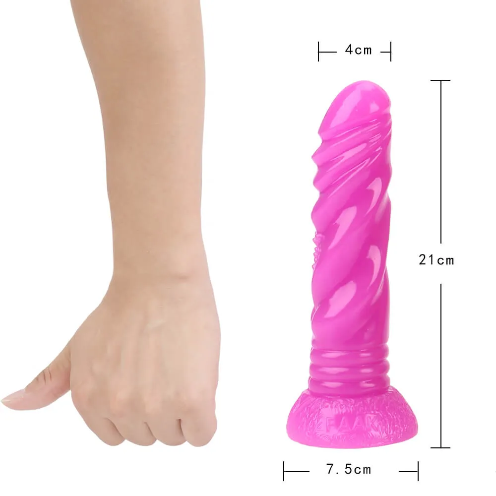 FAAK Large G-spot Stimulation Butt Plug Sex Dildo Suction Base