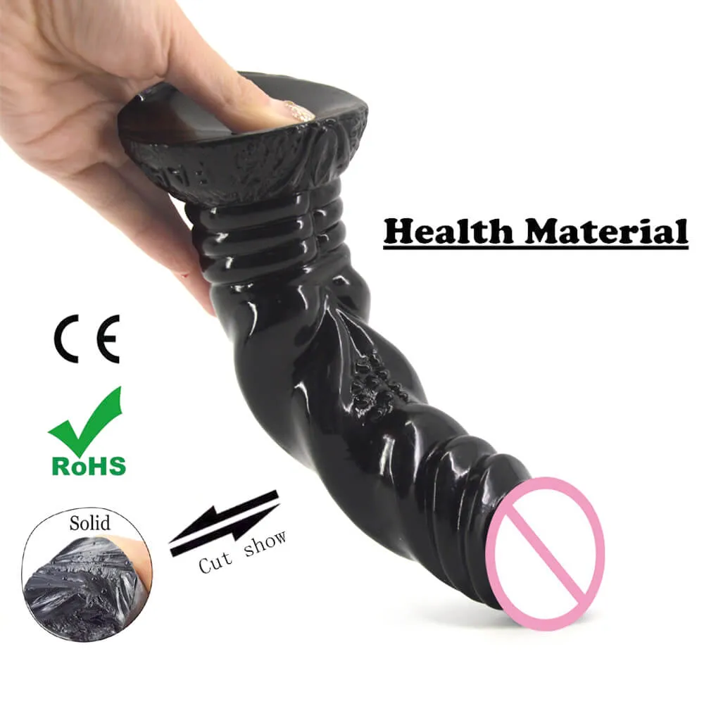 FAAK Large G-spot Stimulation Butt Plug Sex Dildo Suction Base