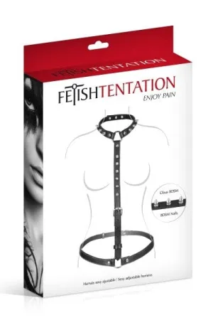 Fetish Tentation Spiked Bust Harness