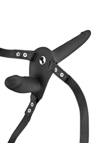Fetish Tentation Vibrating Strap-on Double Dildo