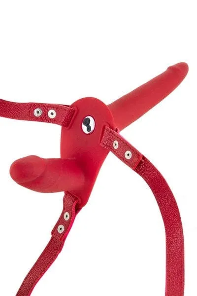 Fetish Tentation Vibrating Strap-on Double Dildo