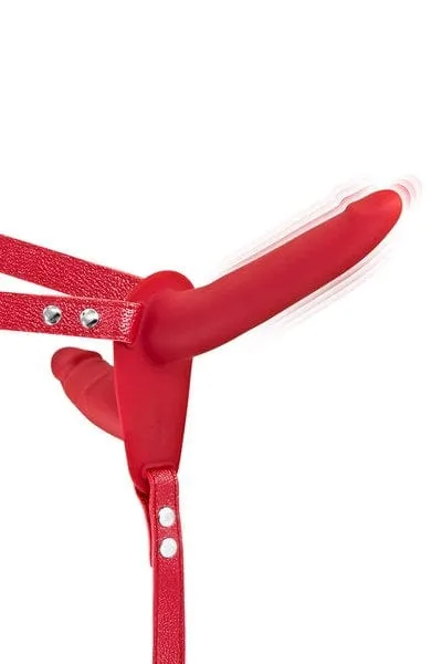 Fetish Tentation Vibrating Strap-on Double Dildo