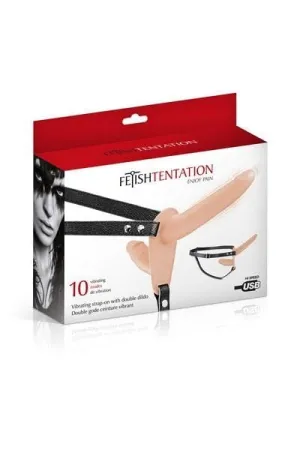 Fetish Tentation Vibrating Strap-on Double Dildo