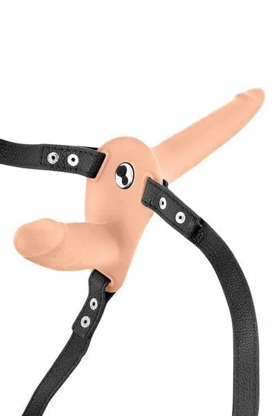 Fetish Tentation Vibrating Strap-on Double Dildo