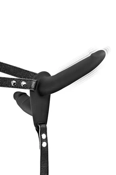 Fetish Tentation Vibrating Strap-on Double Dildo