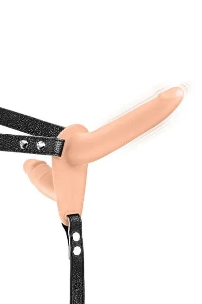 Fetish Tentation Vibrating Strap-on Double Dildo