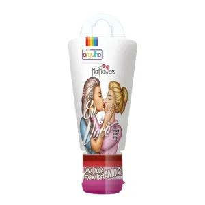 Gel HOT FLOWERS Viva Toda Forma de Amor! - pentru stimulare clitoris. cu efect de încălzire. răcire și vibrații. 15 g