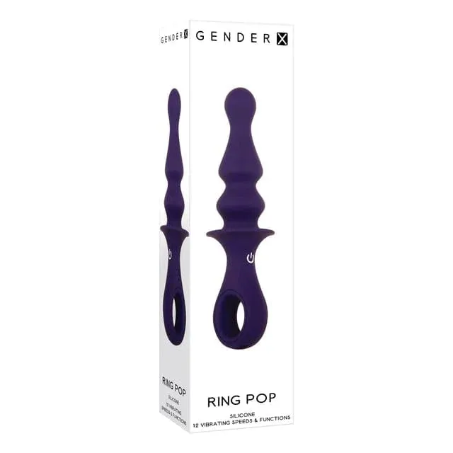 Gender X Ring Pop Vibrating Plug Purple
