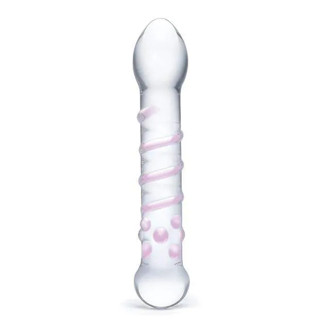 Glas - Spiral Staircase Full Tip Glass Dildo 7.25 (Clear)