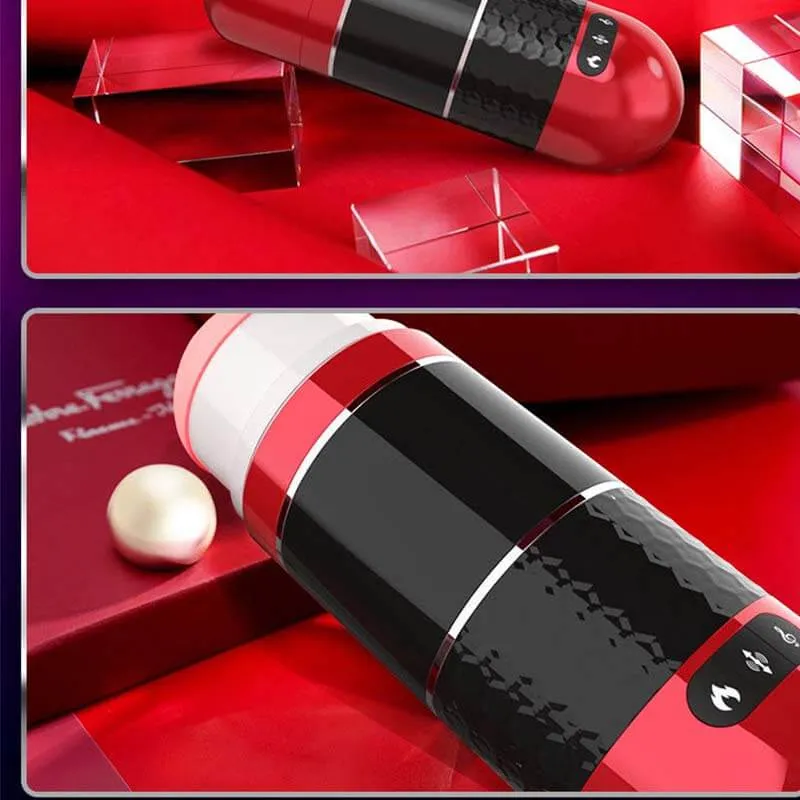 Interactive Pocket Pussy Male Masturbator VR Vibrating Thrusting Heating