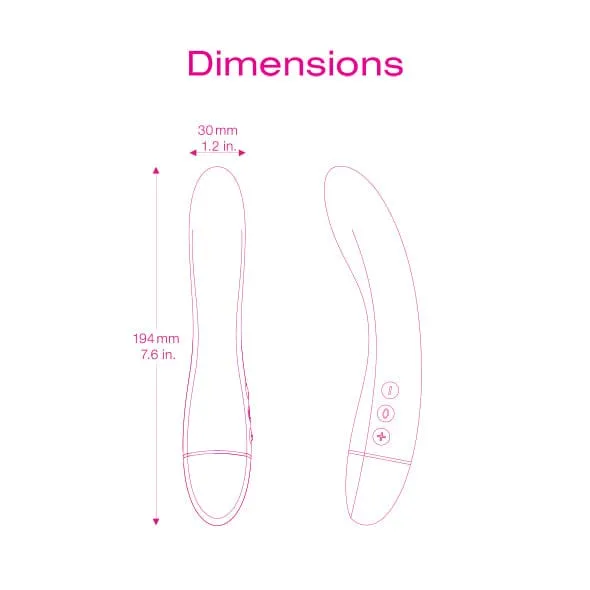 Intimina - Raya Personal Massager G Spot Vibrator (Pink)