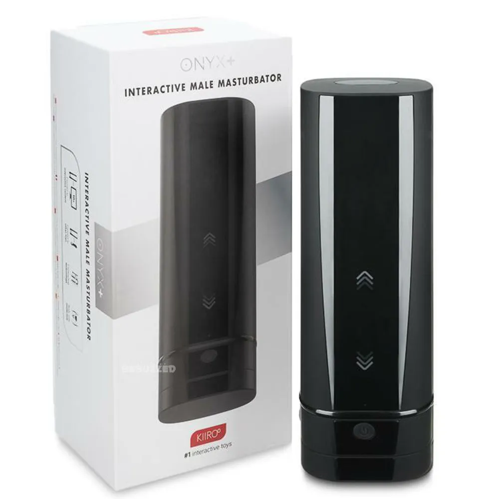 Kiiroo Onyx  Vibrating Rotating Interactive APP Control Male Masturbator Sex Toy