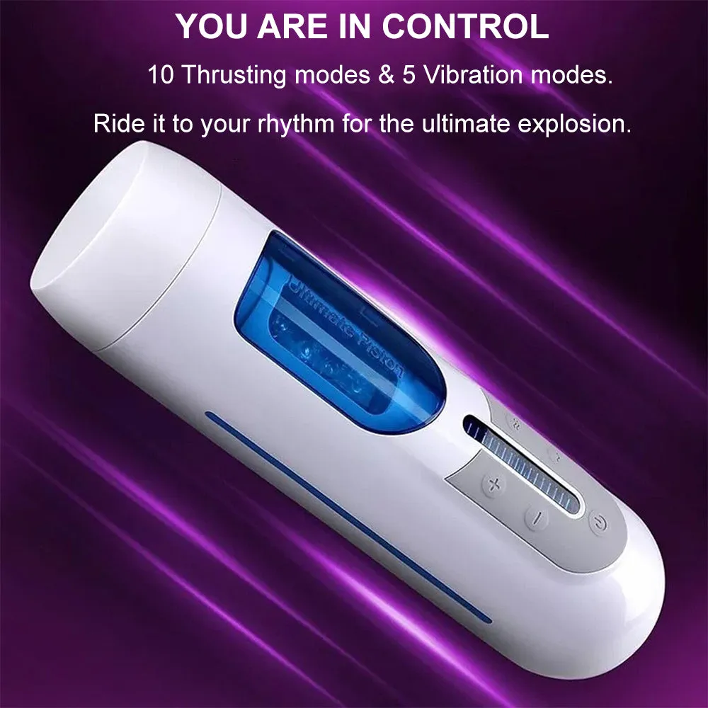 LETEN Automatic Piston Telescopic Male Masturbator Thrusting Stroker Cup Sex Toy