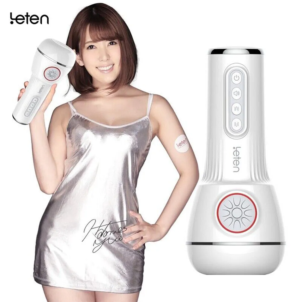 LETEN Sucking & Vibrating V4 AUTO 3D Male Masturbator Pocket Pussy Sex Toy
