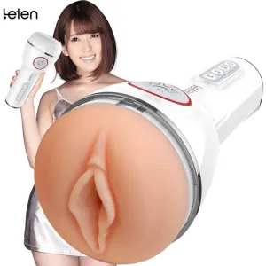 LETEN Sucking & Vibrating V4 AUTO 3D Male Masturbator Pocket Pussy Sex Toy